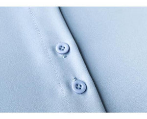 Loose Stacking Chiffon Long-sleeved Polo Shirt
