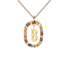 Load image into Gallery viewer, PDPAOLA Luxury Letter Necklace with Free Ring and Earring
