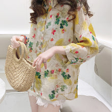 Load image into Gallery viewer, Floral Embroidery Long-sleeved Sunscreen

