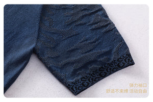 Hollow Thin Ice Silk Short-sleeve T-shirt
