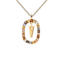 Load image into Gallery viewer, PDPAOLA Luxury Letter Necklace with Free Ring and Earring
