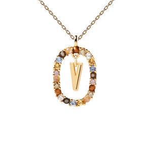 PDPAOLA Luxury Letter Necklace with Free Ring and Earring