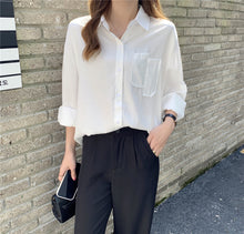 Load image into Gallery viewer, Real Shot Solid Color Outer Wear Long-sleeved Shirt
