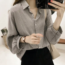 Load image into Gallery viewer, New Women&#39;s Loose BF Lantern Long-sleeved Shirt
