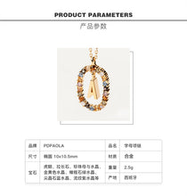 Load image into Gallery viewer, PDPAOLA Luxury Letter Necklace with Free Ring and Earring
