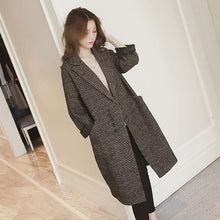 Load image into Gallery viewer, Korean Style Forest Woolen Mid-length Winter Coat
