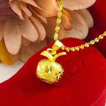 Load image into Gallery viewer, Gold Plated Apple Pendant Jewelry Set
