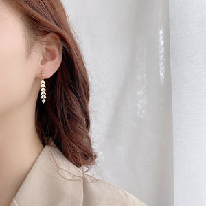 Three-piece Wheat Ear Pearl Necklace Jewelry Set
