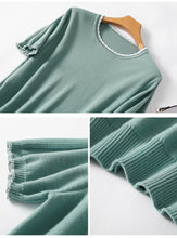 Load image into Gallery viewer, Checkered Round Neck Short-sleeved T-shirt
