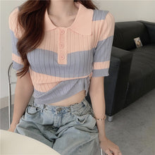 Load image into Gallery viewer, Super Hot Retro Western Style Contrasting Stripe Shirt
