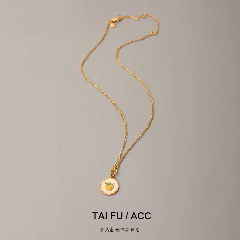 High-end Enamel Mango Jewelry Set