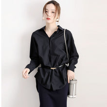 Load image into Gallery viewer, Korean Top Retro Niche White Loose Shirt
