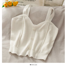 Load image into Gallery viewer, Summer Camisole Slim Knit Sweater Shirt
