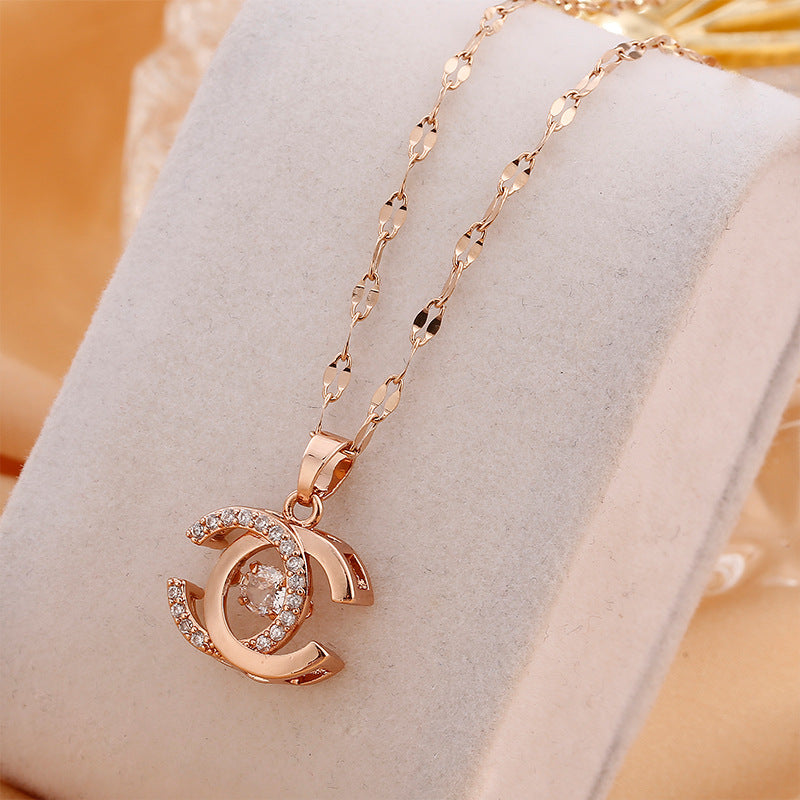 Titanium Steel Double C Jewelry Set