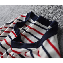 Load image into Gallery viewer, New Star Jacquard Striped Short-sleeved T-shirt
