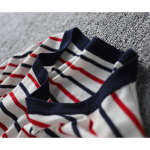New Star Jacquard Striped Short-sleeved T-shirt