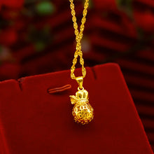 Load image into Gallery viewer, Gold Plated Lucky Money Bag Jewelry Set
