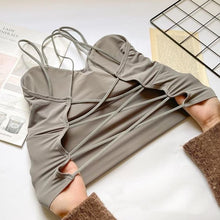 Load image into Gallery viewer, Cross-beautiful Back Sling Wrap Vest-style Top Shirt
