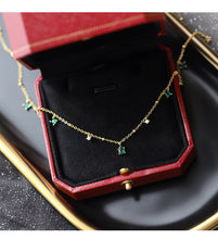 Load image into Gallery viewer, Niche Light Luxury Green Zircon Jewelry Set
