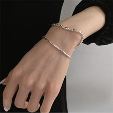 Load image into Gallery viewer, Unisex Square S925 Silver Bracelet
