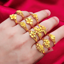 Load image into Gallery viewer, Classic Sand Gold Rings
