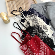 Load image into Gallery viewer, Niche cashew nut flower silk scarf net red inner vest small suspender tube top top outerwear trendy
