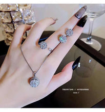 Load image into Gallery viewer, Three-piece Micro-encrusted Diamonds Jewelry Set
