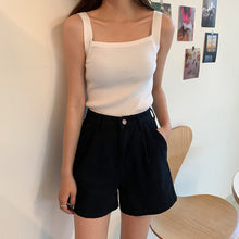 Load image into Gallery viewer, Summer Knit Suspender Vest Shirt
