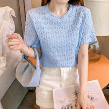 Load image into Gallery viewer, High-waist Summer Short-sleeved Shirt
