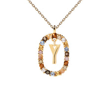 Load image into Gallery viewer, PDPAOLA Luxury Letter Necklace with Free Ring and Earring
