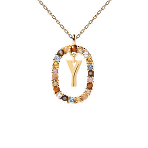 PDPAOLA Luxury Letter Necklace with Free Ring and Earring