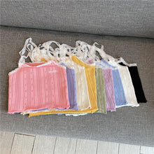 Load image into Gallery viewer, Korean Crank Vest Halter Sling Lace Top Shirt
