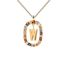 Load image into Gallery viewer, PDPAOLA Luxury Letter Necklace with Free Ring and Earring
