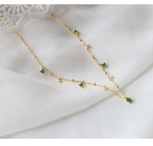 Load image into Gallery viewer, Niche Light Luxury Green Zircon Jewelry Set
