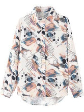Load image into Gallery viewer, Retro Print Hong Kong Design Long-sleeved Shirt
