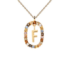Load image into Gallery viewer, PDPAOLA Luxury Letter Necklace with Free Ring and Earring
