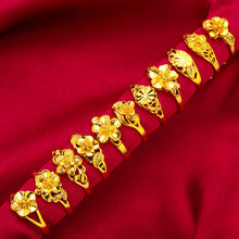 Load image into Gallery viewer, Classic Sand Gold Rings
