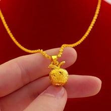 Load image into Gallery viewer, Gold Plated Apple Pendant Jewelry Set
