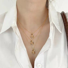 Load image into Gallery viewer, PDPAOLA Luxury Letter Necklace with Free Ring and Earring
