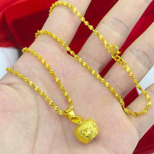 Load image into Gallery viewer, Gold Plated Apple Pendant Jewelry Set
