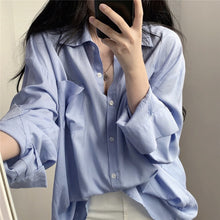 Load image into Gallery viewer, New Wild Korean Loose Design Long-sleeved Shirt
