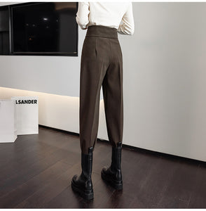 Loose Drape Slim Fashion High-waist Trouser Pants