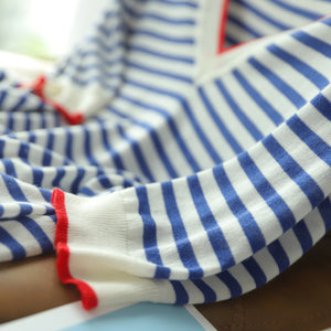 Refreshing Style Silky Lyocell V-neck Knitted T-shirt
