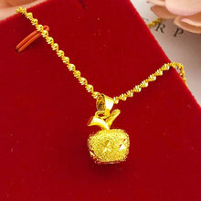 Load image into Gallery viewer, Gold Plated Apple Pendant Jewelry Set
