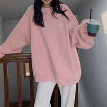 Load image into Gallery viewer, Korean Version Round Neck Loose Tide Sweater
