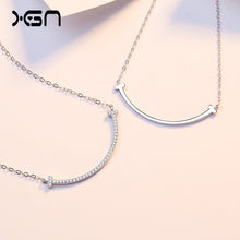 Load image into Gallery viewer, Classy Series s925 Silver Smile Necklace
