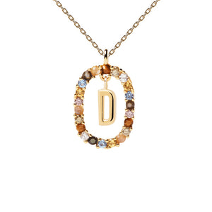 PDPAOLA Luxury Letter Necklace with Free Ring and Earring