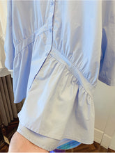 Load image into Gallery viewer, Loose Asymmetric Fold Stitching Doll Shirt
