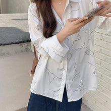 Load image into Gallery viewer, New Style White Thin Long-sleeved Coat Shirt
