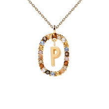 Load image into Gallery viewer, PDPAOLA Luxury Letter Necklace with Free Ring and Earring
